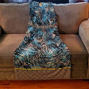 Ruby Rd. Tropical Maxi Sleeveless Dress XL